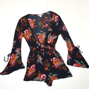 Band Of Gypsies Floral Romper